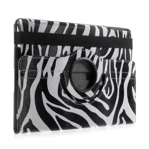 Coque standard Zebra Rotating Cover pour iPad 2017 2018 - Noir Blanc