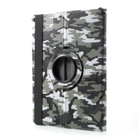Housse camouflage Army Print Cover iPad 2017 2018 - Vert Blanc Noir
