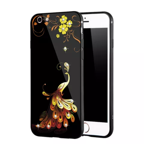 Coque hybride en TPU PC NXE Phoenix compatible avec iPhone 6 6s - Noir cristal