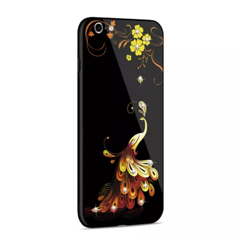 Coque hybride en TPU PC NXE Phoenix compatible avec iPhone 6 6s - Noir cristal