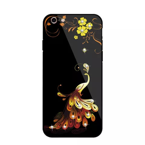 Coque hybride en TPU PC NXE Phoenix compatible avec iPhone 6 6s - Noir cristal