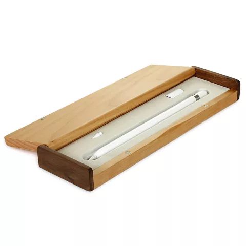 &Eacute;tui en bois SAMDI compatible avec Apple Pencil - Bo&icirc;te de rangement Bois