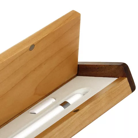 &Eacute;tui en bois SAMDI compatible avec Apple Pencil - Bo&icirc;te de rangement Bois