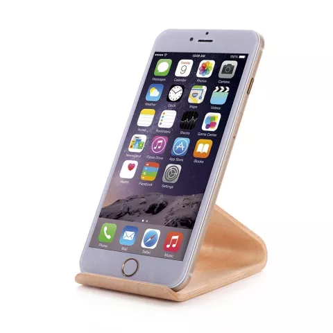 Support de support de t&eacute;l&eacute;phone en bois de luxe SAMDI - Support en bois