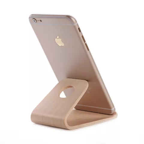 Support de support de t&eacute;l&eacute;phone en bois de luxe SAMDI - Support en bois