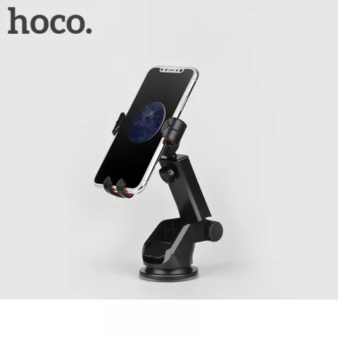 Hoco CA26 Kingcrab Support de t&eacute;l&eacute;phone universel &agrave; ventouse - Noir Auto
