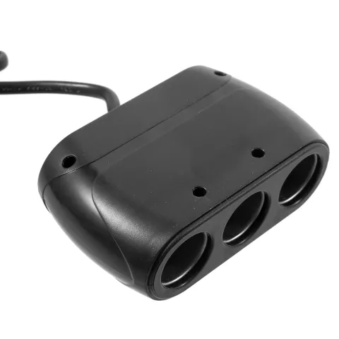 R&eacute;partiteur de port prise allume-cigare HUB 120W - Noir