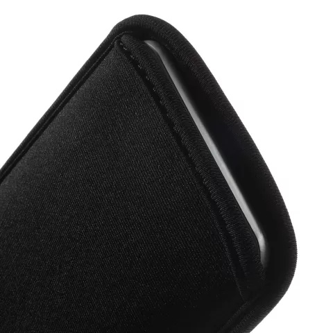&Eacute;tui universel &agrave; glisser en n&eacute;opr&egrave;ne pour smartphone, pochette pour t&eacute;l&eacute;phone - Noir