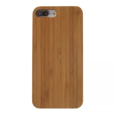 &Eacute;tui en bois en bambou compatible avec iPhone 7 Plus 8 Plus - Bois v&eacute;ritable