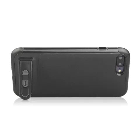 Bross&eacute; compatible avec iPhone 7 Plus 8 Plus TPU &eacute;tui hybride en plastique curseur de carte - Noir Standard