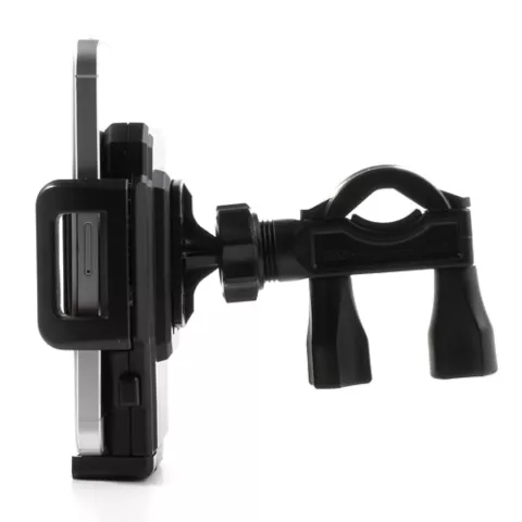 Support de t&eacute;l&eacute;phone pour guidon de v&eacute;lo, support de v&eacute;lo universel r&eacute;glable - Noir