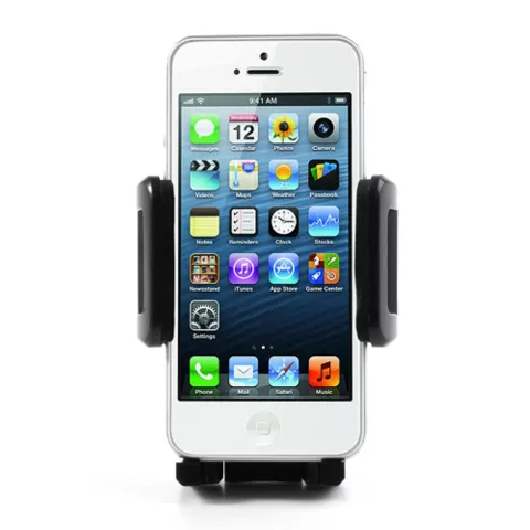 Support de t&eacute;l&eacute;phone pour guidon de v&eacute;lo, support de v&eacute;lo universel r&eacute;glable - Noir