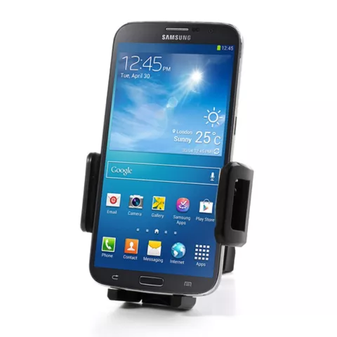 Support de t&eacute;l&eacute;phone pour guidon de v&eacute;lo, support de v&eacute;lo universel r&eacute;glable - Noir