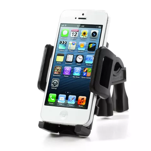 Support de t&eacute;l&eacute;phone pour guidon de v&eacute;lo, support de v&eacute;lo universel r&eacute;glable - Noir