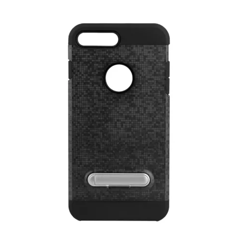 &Eacute;tui hybride en plastique TPU standard pour iPhone 7 Plus 8 Plus - Noir