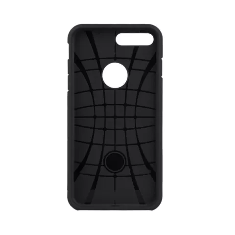 &Eacute;tui hybride en plastique TPU standard compatible avec iPhone 7 Plus 8 Plus - Noir