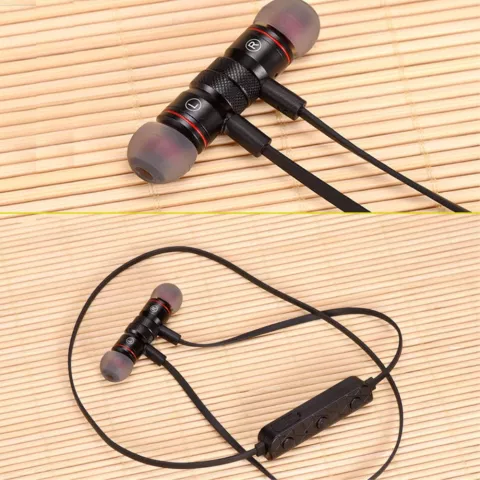 BH-M9 &Eacute;couteurs intra-auriculaires mains libres sans fil Bluetooth 4.1 Sport micro - Noir Rouge