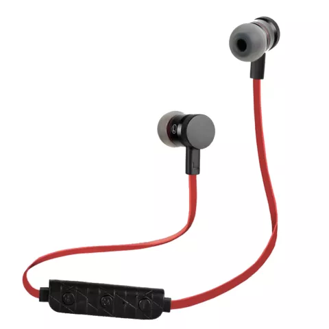 BH-M9 In-Ear Mains Libres Sans Fil Bluetooth 4.1 &Eacute;couteurs De Sport Micro - Noir Rouge