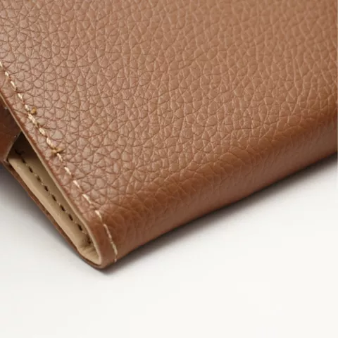 Portefeuille universel pour smartphone et biblioth&egrave;que en cuir - Marron