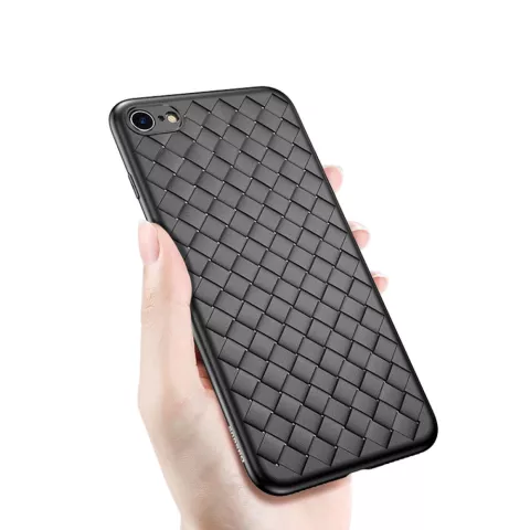 Baseus Weaving Case tiss&eacute; compatible avec la coque en TPU iPhone 6 6s - Noir