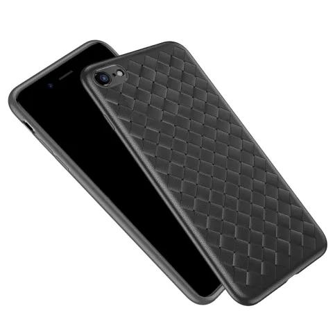 Coque iPhone 7 8 SE 2020 SE 2022 en TPU Baseus Weaving Case - Noire