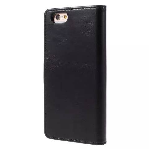 &Eacute;tui portefeuille Mercury Blue Moon Bookcase compatible avec iPhone 6 6s - Cuir noir