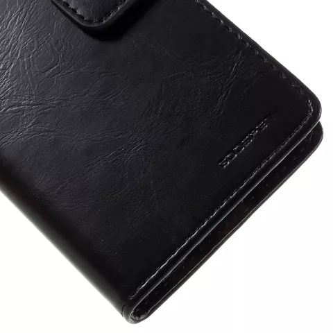 &Eacute;tui portefeuille Mercury Blue Moon Bookcase compatible avec iPhone 6 6s - Cuir noir