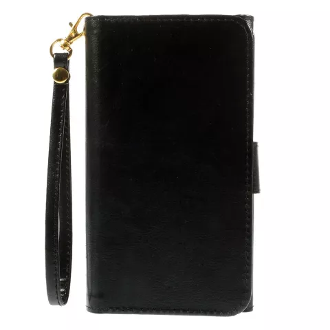 Etui portefeuille universel en cuir pour cartes - Noir