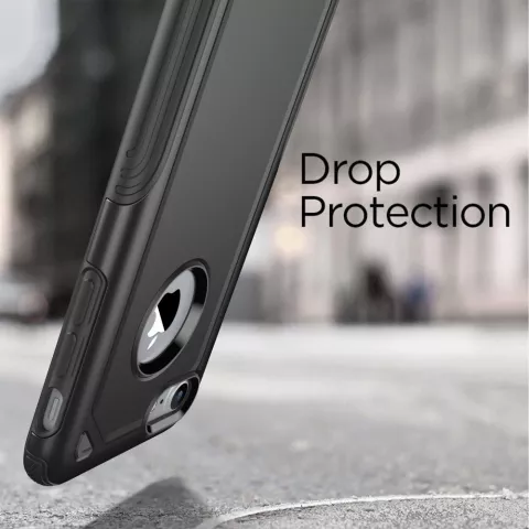 &Eacute;tui antichoc Pro Armor pour iPhone 7 8 SE 2020 SE 2022 - &Eacute;tui noir