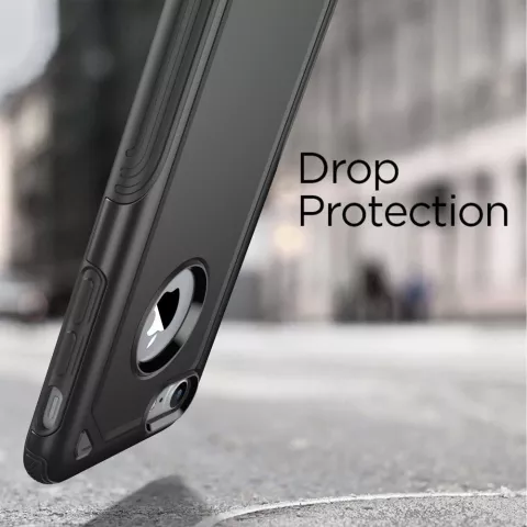 Coque antichoc Pro Armor compatible avec iPhone 7 8 SE 2020 SE 2022 - Coque noire