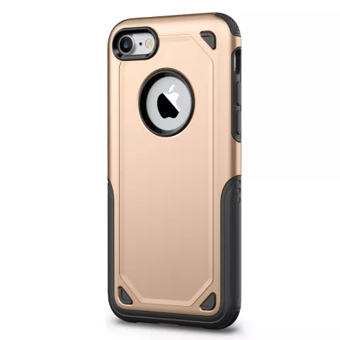 Coque antichoc Pro Armor compatible avec iPhone 7 8 SE 2020 SE 2022 - Protection Case Gold - Protection suppl&eacute;mentaire