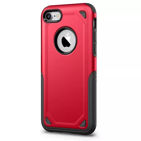 Coque iPhone 7 8 SE 2020 SE 2022 Antichoc Pro Armor - Housse de Protection Rouge