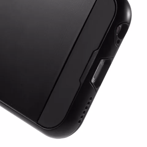 Coque TPU antichoc pour iPhone 6 6s - Tr&egrave;s robuste - Noir