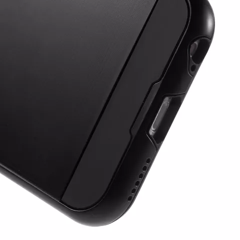 Housse de protection antichoc en TPU compatible avec iPhone 6 6s - Tr&egrave;s robuste - Noir