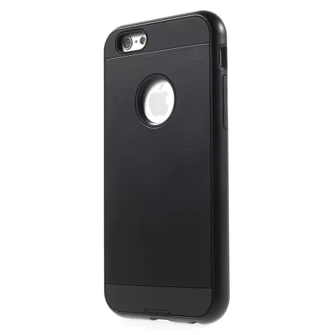 Housse de protection antichoc en TPU compatible avec iPhone 6 6s - Tr&egrave;s robuste - Noir