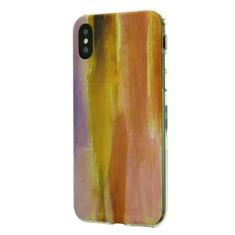 &Eacute;tui coucher de soleil peint &agrave; la main Tinystories compatible avec iPhone X XS - Sunset Case