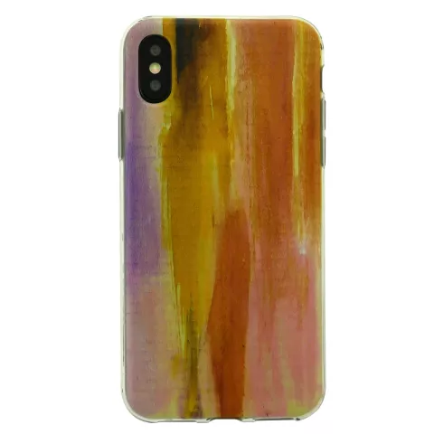 &Eacute;tui coucher de soleil peint &agrave; la main Tinystories compatible avec iPhone X XS - Sunset Case