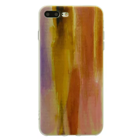 Tinystories Coque d&#039;illustration de coucher de soleil peinte &agrave; la main compatible avec iPhone 7 Plus 8 Plus - Sunset Case