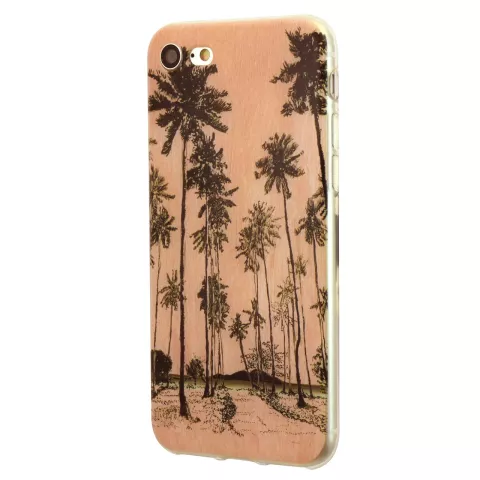 Coque d&#039;illustration de palmiers peints &agrave; la main Tinystories compatible avec iPhone 7 8 SE 2020 SE 2022 - Palm Case
