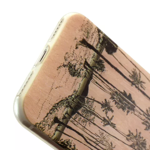 Coque d&#039;illustration de palmiers peints &agrave; la main Tinystories compatible avec iPhone 7 8 SE 2020 SE 2022 - Palm Case