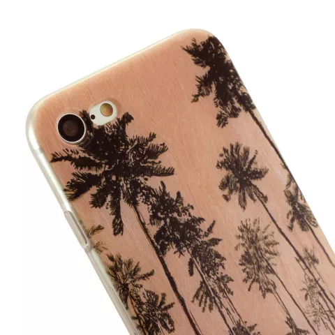 Coque d&#039;illustration de palmiers peints &agrave; la main Tinystories compatible avec iPhone 7 8 SE 2020 SE 2022 - Palm Case