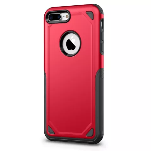 &Eacute;tui de protection Pro Armor Red pour iPhone 7 Plus 8 Plus - &Eacute;tui rouge