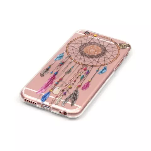 Coque en TPU Transparente Dreamcatcher compatible avec iPhone 6 6s - Marron