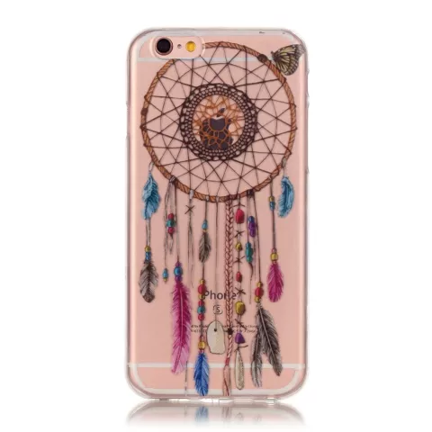 Coque en TPU Transparente Dreamcatcher compatible avec iPhone 6 6s - Marron