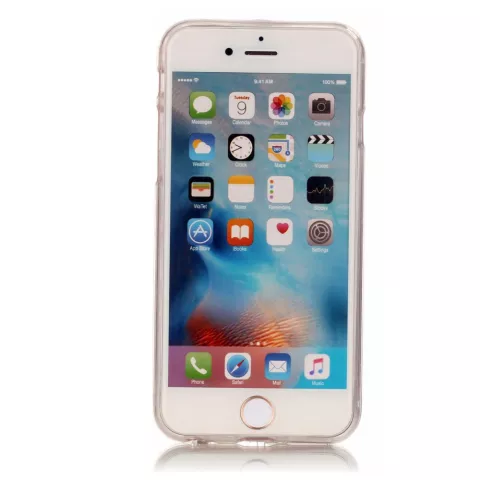 Coque TPU Branche de Fleurs compatible avec iPhone 7 Plus 8 Plus - Color&eacute; Transparent