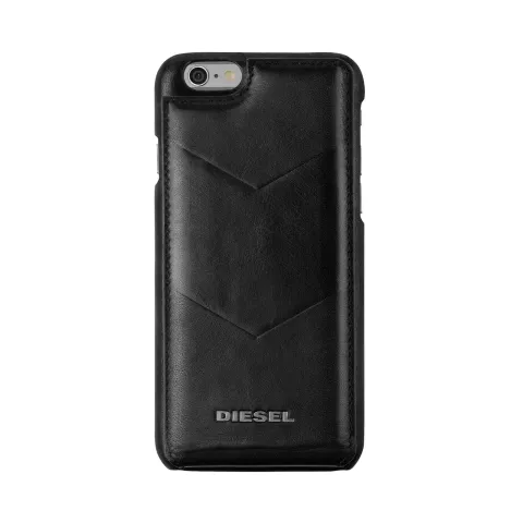 &Eacute;tui &agrave; rabat en cuir Diesel Case compatible avec iPhone 6 6s - Noir