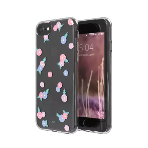 Coque FLAVR iPlate petite fleur iPhone 6 6s 7 8 SE 2020 SE 2022 - Pastel