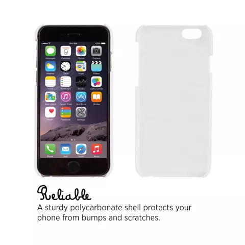 Coque iPhone 6 6s Little Marcel Hard Case - Color&eacute; Blanc