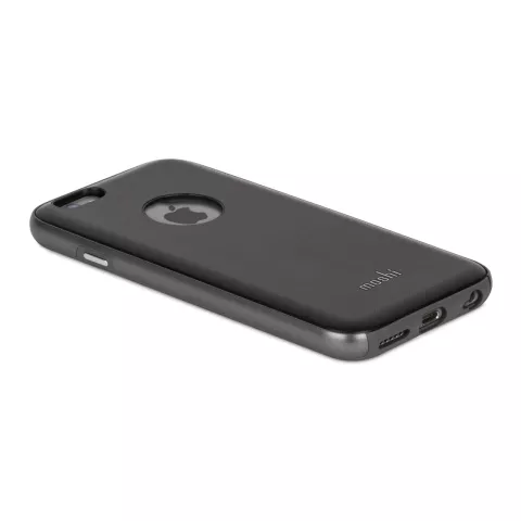 IPhone 6 6s Moshi iGlaze Napa - Cuir noir