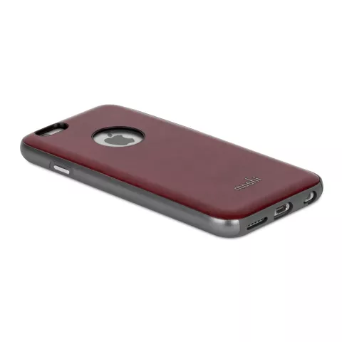 IPhone 6 6s Moshi iGlaze Napa - Cuir rouge